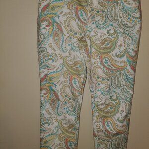 Chico's Girlfriend Paisley Slim Ankle 0.5